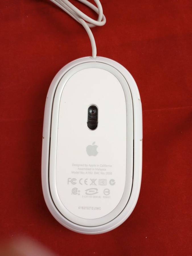Genuine OEM Apple A1152 USB Wired Mighty Mouse Optical WORKING