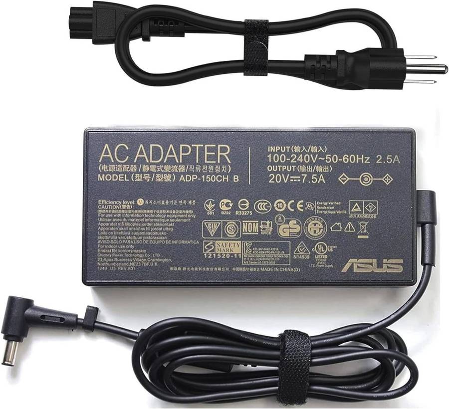 Laptop Charger for Asus 150W AC Adapter ADP-150CH B A18-150P1A for ASUS Gaming Laptops