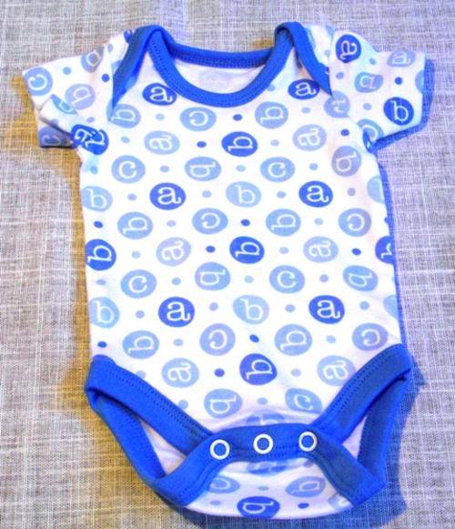 Body vest-ABC Blue  (3-6 months)