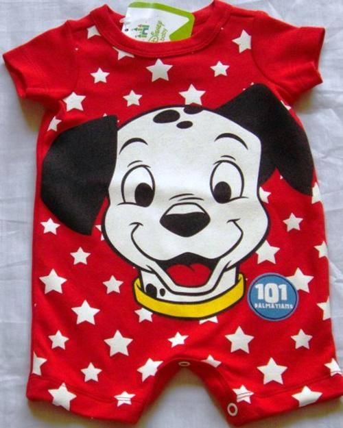 Baby Grow -Disney 101 Dalmations Short sleeved romper  ( Birth) - Disney baby clothing