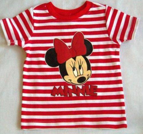 Baby  Girls T Shirt - Minnie Mouse T-shirt  - 6-12mths -Baby T -Shirts -Disney Clothes