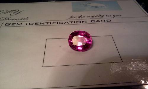 13.55 carat natural super rare pink sapphire blue fire stuning piece
