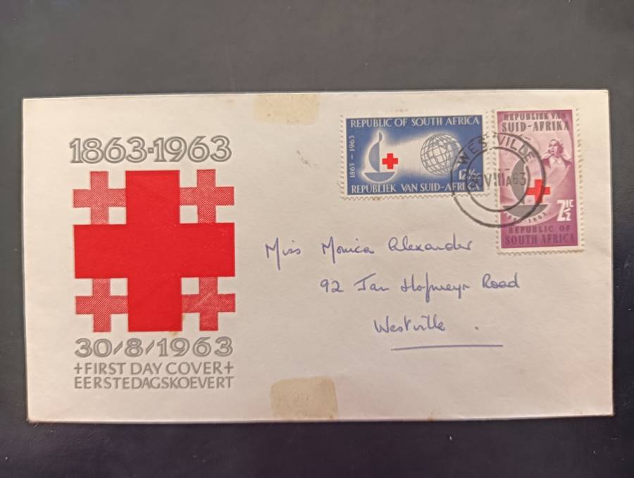 RSA 1963 - Centenary of Red Cross - First Day Cover