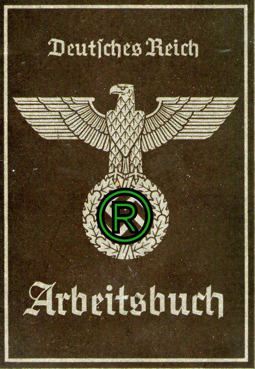 WW 2 - Nazi Germany - Deutsches Reich ARBEITSBUCH / Employment booklet - Kattowitz 1940