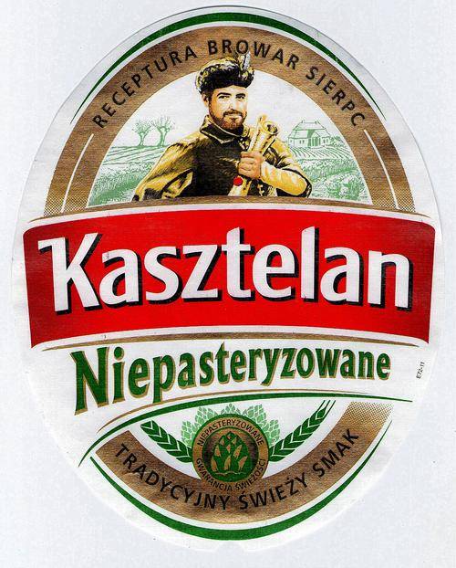 Europe - Poland - Beer label KASZTELAN brewery Sierpc (AW)