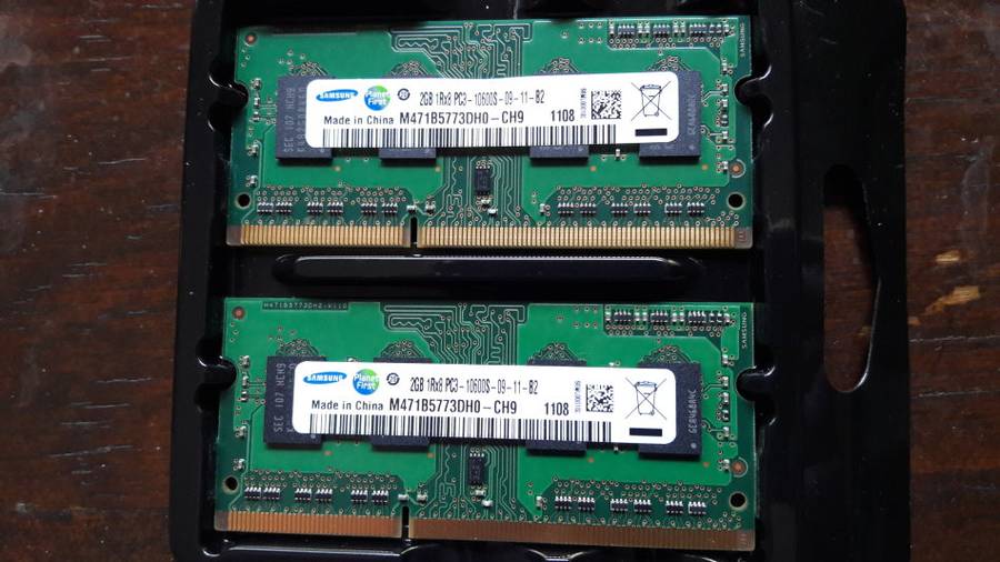 Samsung 4GB (2x2GB) DDR3 Laptop RAM