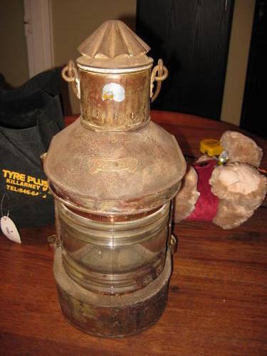 old brass lamp