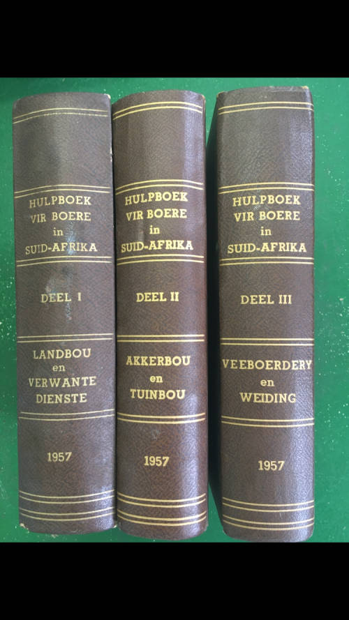 Hulpboek vir Boere in Suid-Afrika - 1957 - Vollledige Stel Volume 1 - 3