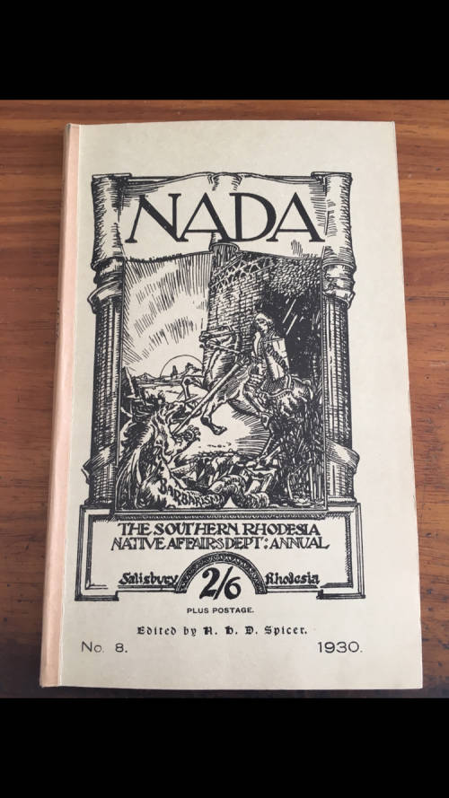 NADA - The Southern Rhodesia Native Affairs Dept. Annual - 1930