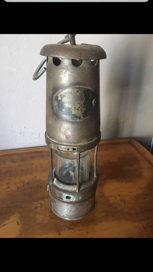 Vintage Rutherford Wolf Miner's Lamp - Sold for parts or restoration - See pictures