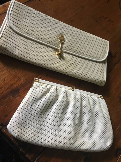 2 x Vintage Tempo Clutch Bags - Retro