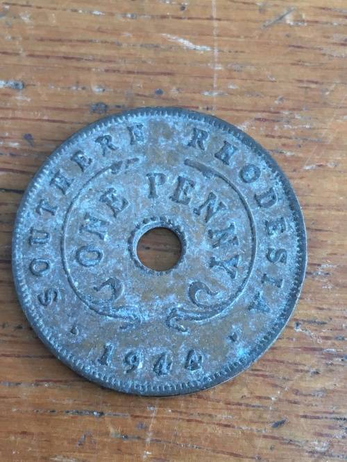 1944 Southern Rhodesia One Penny