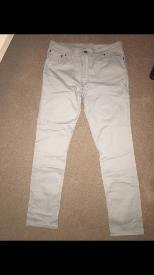 Mens Grey Levi's 510 - W36 L32 - Super Skinny