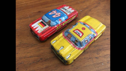 2 x Vintage Tin Cars - See Pictures