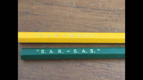 2 x Vintage Steadtler Pencil - SAR / SAS - Made in Germany - Railway