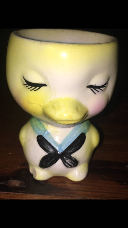 Vintage Egg Cup - Chick shaped - See pictures