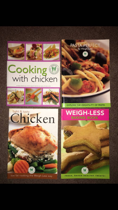 4 x Weigh-Less Recipe Books