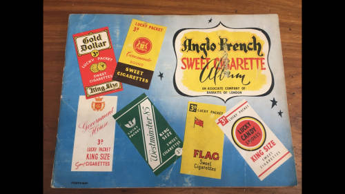 Anglo French Sweet Cigarette Album with Cigarette Cards