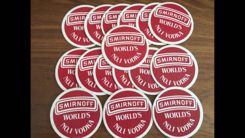 16 x Vintage Smirnoff Bar Coasters