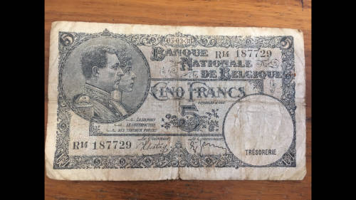 Vyf Frank - Belgie - Banque Nationale De Belgique - Cino Francs