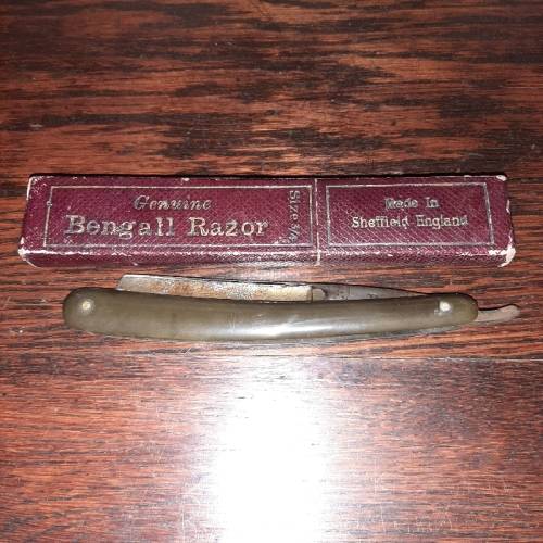 Vintage Straight Razor - Genuine Bengall Razor - Made in Sheffield England