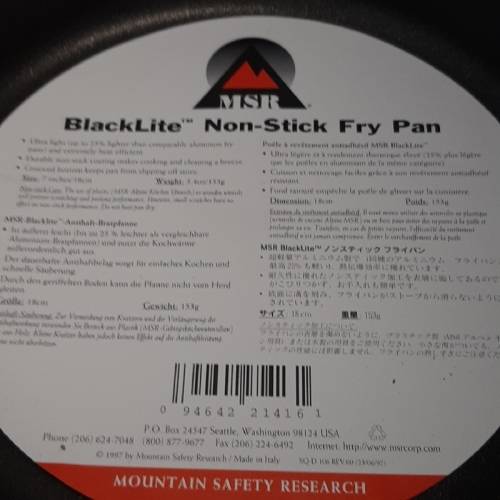 MSR Non-Stick Fry Pan & MSR Pan - See pictures