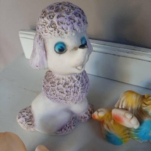 6 x Vintage Squeaky Toys