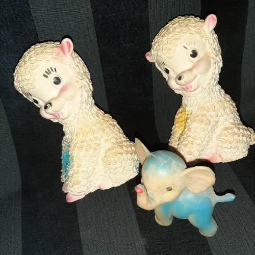 3 x Vintage Squeaky Toys