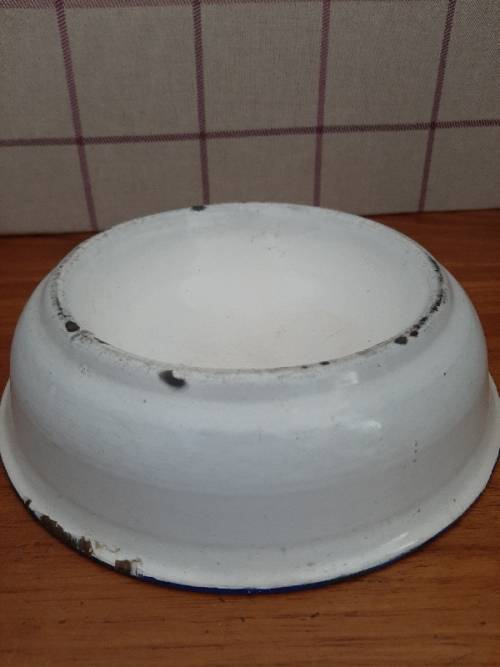Vintage Enamel Spitting Bowl