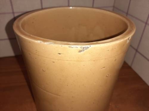 Vintage Stoneware Storage Shop Display Counter / Jar - Siemens Bros. & Go. London - Leadless Glaze