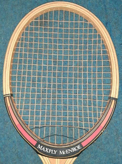 Vintage Dunlop Wooden Tennis Racket - Maxply McEnroe