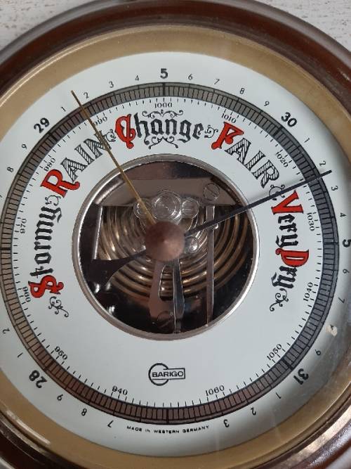 Barigo Barometer - Made in West Germany - Diameter - 15cm
