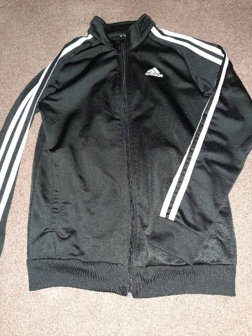 Black Adidas Tracksuit - Size 13-14 Years