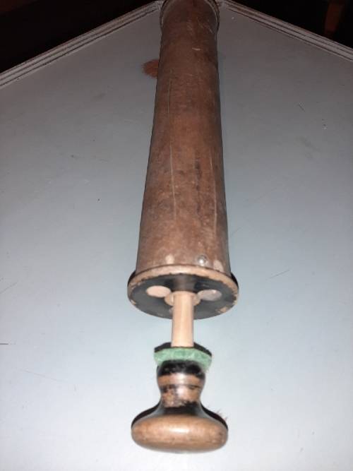 Antique Wooden Cylinder Bellow - Blaasbalk