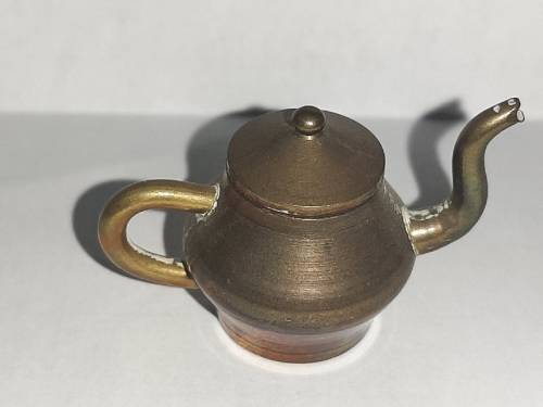 Solid Brass - Miniature Brass Kettle