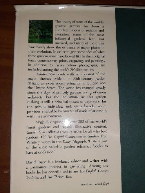 Garden Styles - Illustrated History of Design and Tradition - David Joyce