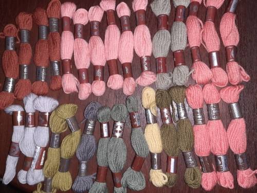 Lot of Colbert DMC Tapestry 100% Wool - See pictures
