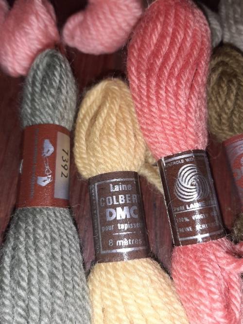 Lot of Colbert DMC Tapestry 100% Wool - See pictures