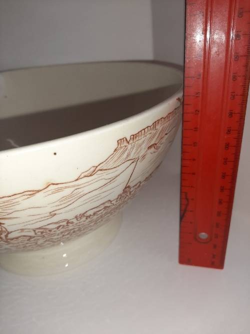 Large 1938 Voortrekker Monument Soup Bowl / Soup Tureen by N.V. de Sphinx - Holland