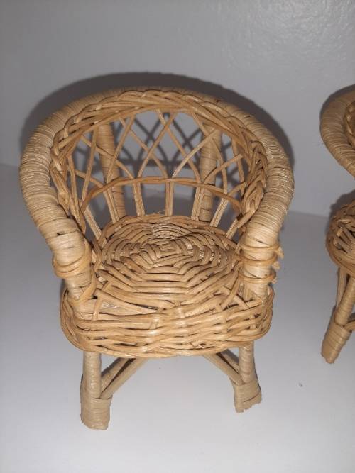 Barbie Furniture - Wicker Lounge Suite
