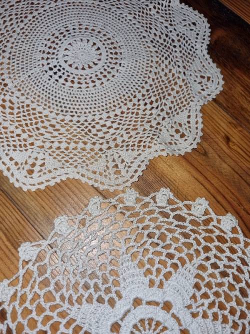3 x Beautiful Finely Crochet Doilies