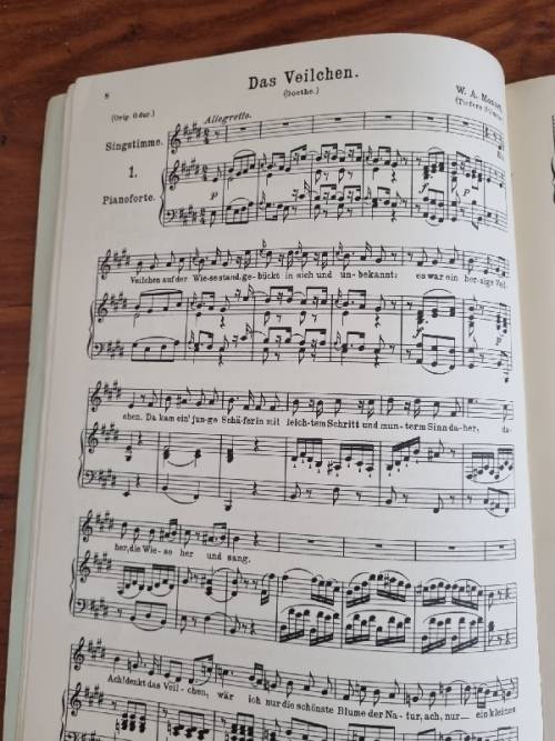 Mozart Lieder - Sheet Music