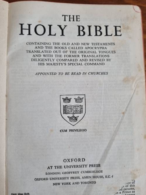Holy Bible - Apocrypha