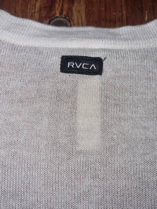 RVCA White Knitted Top - Size S