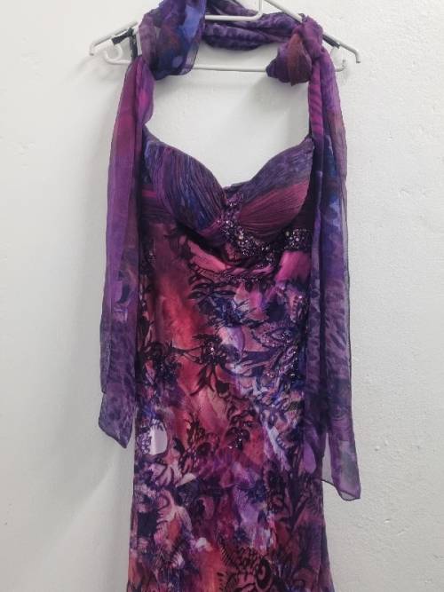 Beautiful Diane Freis Original Dress - Hand Beaded - Size UK 8 - Designer Dress