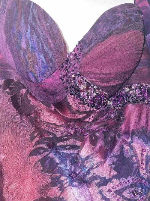 Beautiful Diane Freis Original Dress - Hand Beaded - Size UK 8 - Designer Dress