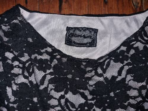 Beautiful Black Lace Dress by G-Couture - Size 34
