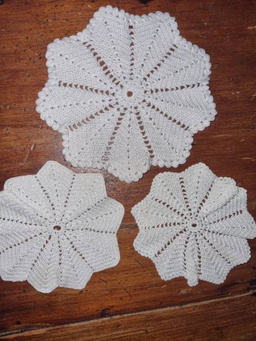 3 x Crochet Doilies
