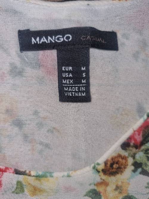 Beautiful Mango Floral Strappy Top - Size M