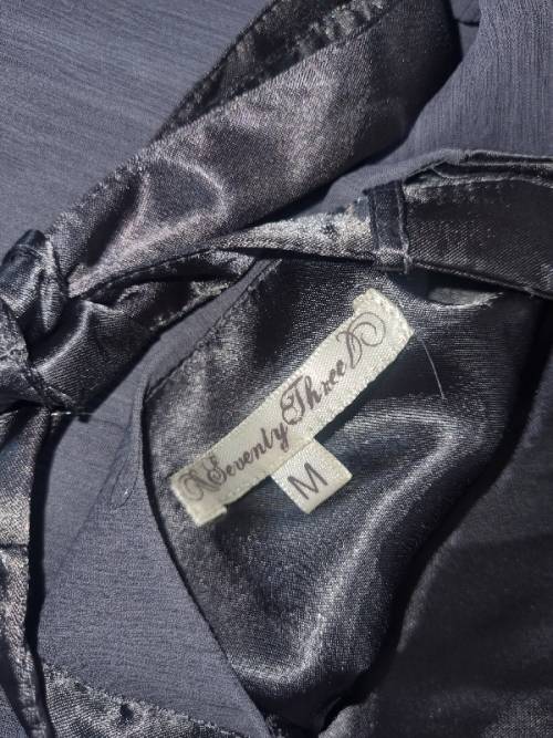 Beautiful Seventy Three Grey Top with back detail - Size M